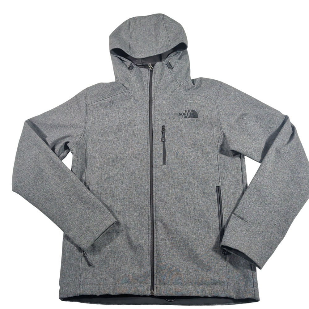 The North Face Jacket Mens S Gray WindWall Apex Hooded Softshell Polyester